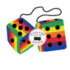 3 Inch Pride Rainbow Fuzzy Dice