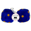 4 Inch Royal Navy Blue Fuzzy Dice