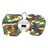 3 Inch Camouflage Fuzzy Dice
