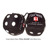 3 Inch Black "FULL HOUSE" Poker Fluffy Dice