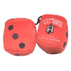 3 Inch Red "FULL HOUSE" Poker Plush Dice