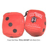 3 Inch Red "FULL HOUSE" Poker Plush Dice