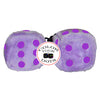 3 Inch Lavender Purple Fuzzy Dice