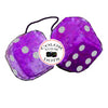 4 Inch Royal Purple Fuzzy Dice