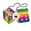 4 Inch Pride Rainbow Furry Dice