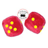 4 Inch Red Fuzzy Car Dice